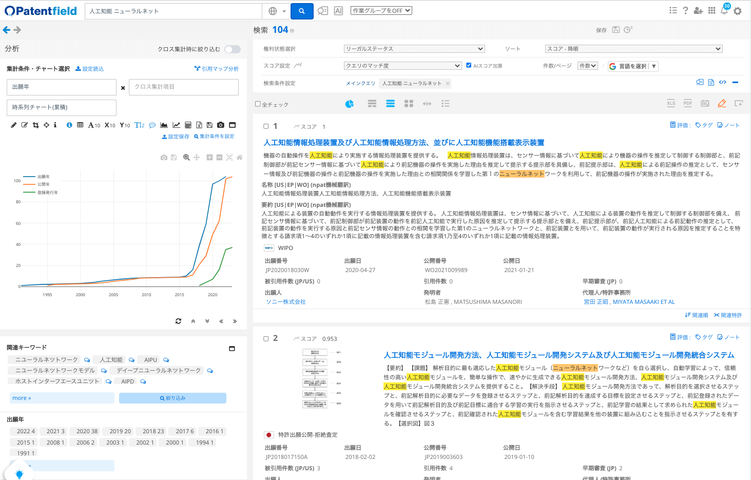 Patentfield | AI特許検索・特許分析・特許調査データベース